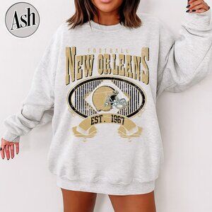 New Orleans Football Vintage Style Crewneck Sweatshirt 17